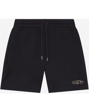 CASABLANCA Baumwollshorts mit Logo - Schwarz