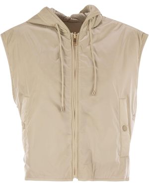 Weekend by Maxmara Levante Reversible Canvas Waistcoat - Natural