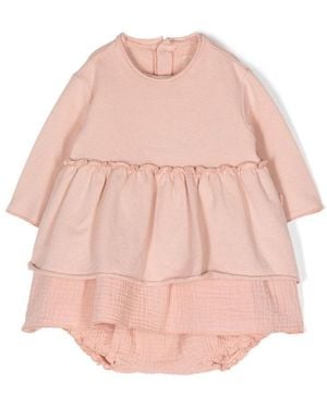 Teddy & Minou M/L Dress With Coulottes - Pink