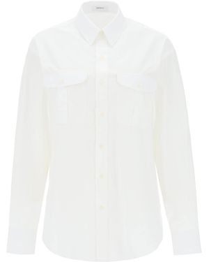 Wardrobe NYC Guardaroba.Nyc Maxi Shirt - Bianco