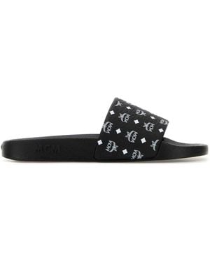 MCM Rubber Slippers - Black