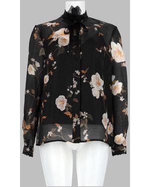 Zimmermann Linen-Silk Shirt - Black