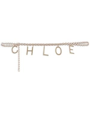 Chloé Kettingriem Met Letters - Wit