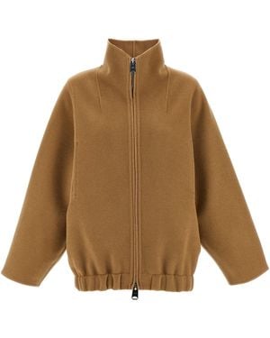 KHAITE 'Garrett' Bomber Jacket - Natural