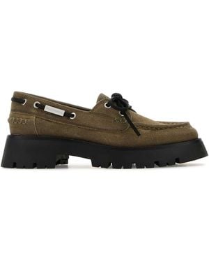 Alexander Wang Khaki Suede Carson Loafers - Multicolour
