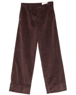 White Sand Cotton Pants - Purple