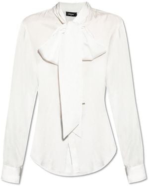 DSquared² Paris Bow Shirt - White