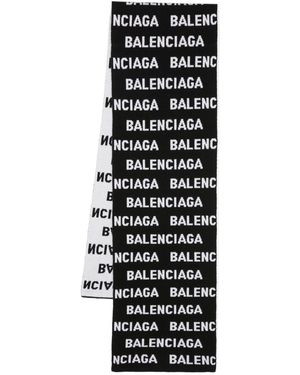 Balenciaga Intarsia Sjaal - Zwart