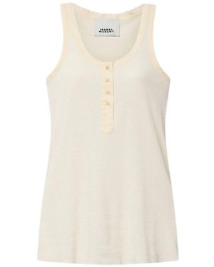 Isabel Marant Helma Silk Top - White