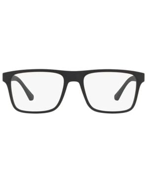 Emporio Armani Brillen Ea4115 58011 W Mattschwarz/Transparent mit 2 Clips Herren