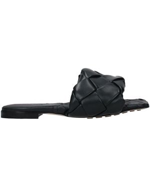 Bottega Veneta Slippers and HOOVES FEMMES BLUE CUIR / ENK - Noir