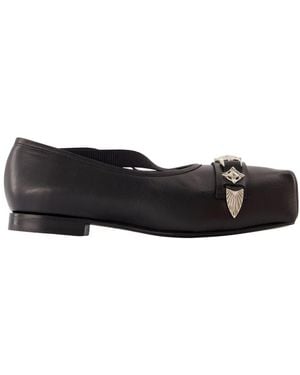 Toga AJ1343 Ballerinas Toga Pulsa Leather Black - Negro