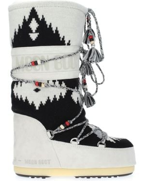 Alanui Boots Moon Boot Fabric - White