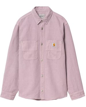 Carhartt Camicia Walter Jac Lilla - Pink