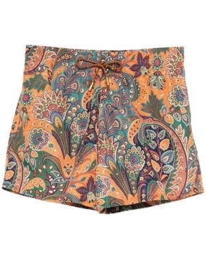 Etro Zwemshort Met Trekkoord En Paisleyprint - Meerkleurig