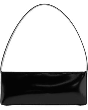 Jil Sander Leather Monolith East West Shoulder Bag - Black
