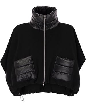 Herno Resort Poncho - Black