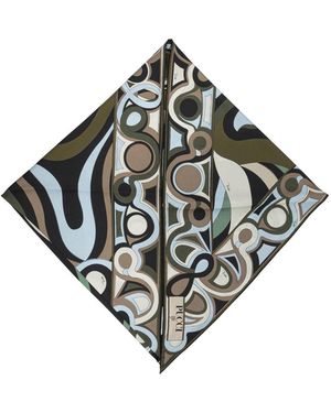 PUCCI "Marmo" Triangle Scarf - Natural