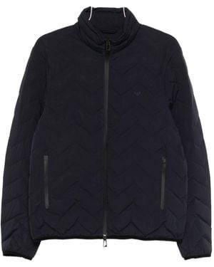 Emporio Armani Nylon Down Jacket - Blue