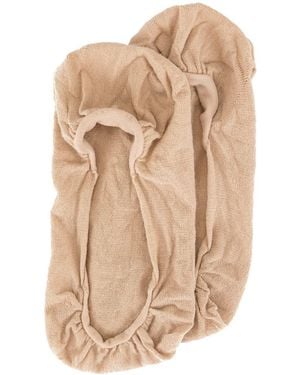 Wolford Cotton Footsies Socks - Natural