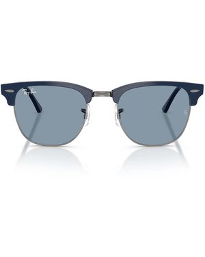 Ray-Ban Sonnenbrille Rb3016 687956 Clubmaster Blau Gunmetal/Blau Unisex
