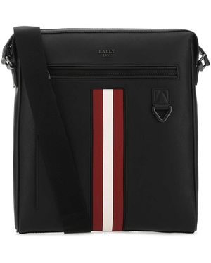 Bally Zwart Lederen Mecoy Crossbody Tas