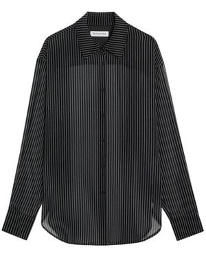 Frankie Shop Peri Striped Shirt - Black
