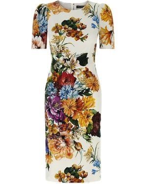Dolce & Gabbana Flower Dress - Metallic