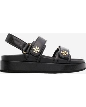 Tory Burch Kira Leather Sandals - Black