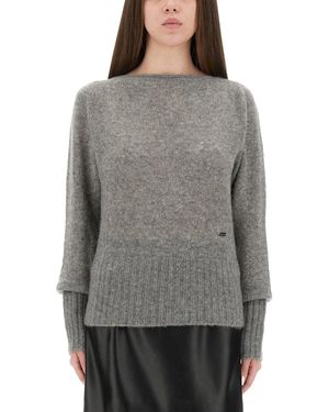Tom Ford Boat-Neck Sweater Cashmere Silk Sweaters - Grey