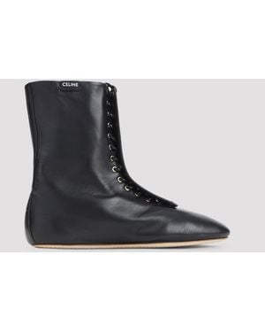 Celine Botte à lacets Céline - Noir