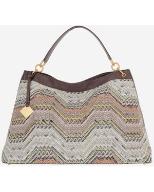 Missoni Chevron Pattern Bag - Grey