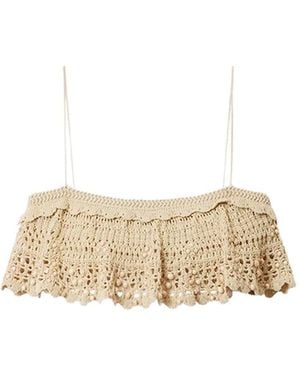 Isabel Marant Oraviel Beaded Tank Top - Natural