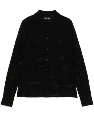 Tom Ford Cotton And Silk Shirt - Black