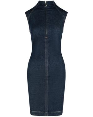 Sportmax 'Cerea' dunkelblaues Baumwollkleid
