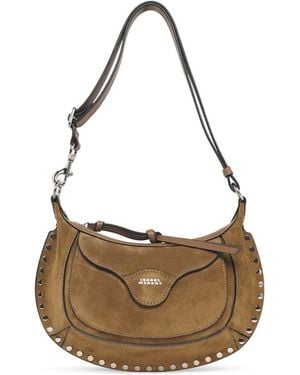 Isabel Marant 'oskan Moon' Beige Suède Tas - Wit