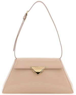 Prada Powder Leather Shoulder Bag - Natural