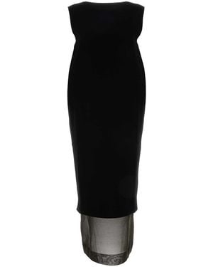 KHAITE Viscose Blend Malik Dress - Black
