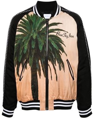 BLUE SKY INN Bomber Con Stampa Grafica - Nero