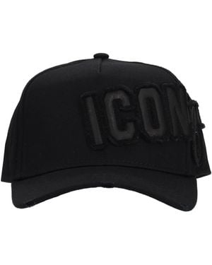 DSquared² Patch-Baseballkappen - Schwarz