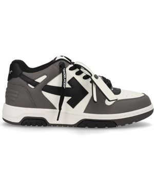 Off-White c/o Virgil Abloh Out Of Office Calf Leather Trainers - Natural