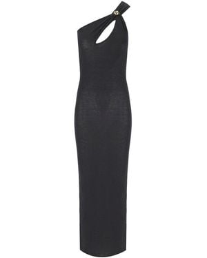 FEDERICA TOSI Cut Out Knitted Dress - Black