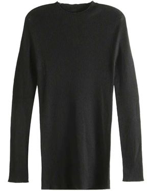 Rick Owens Geribbelde Trui - Zwart