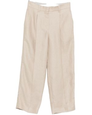 Brunello Cucinelli Leinenhose - Weiß