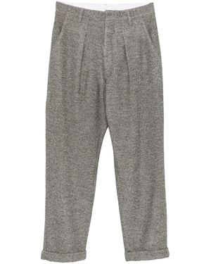 RANRA Pantalón Rana De Lana Doblada - Gris