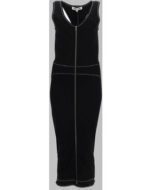 McQ Viscose Dress With Zip - Black