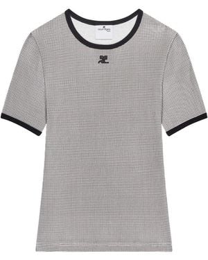 Courreges Houndstooth T-Shirt - Multicolour