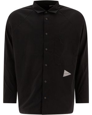 and wander En Wandel Shirt Met Fleece Insert - Zwart