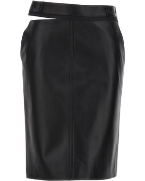 Fendi Midirock Aus Leder - Schwarz
