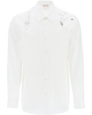 McQueen Gedrucktes Gurthemd - Weiß